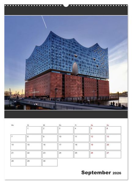 Produktbild: Wahrzeichen Elphi (Wandkalender 2026 DIN A2 hoch), CALVENDO Monatskalender