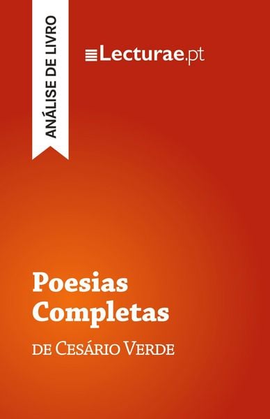 Poesias Completas - Cesário Verde (análise de livro), Taschenbuch von Tomás Rodrigues, Lecturae.pt, 9782390800637