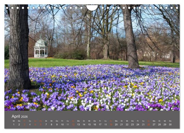 Produktbild: Leipzig - Parks und Landschaften (Wandkalender 2026 DIN A4 quer), CALVENDO Monatskalender