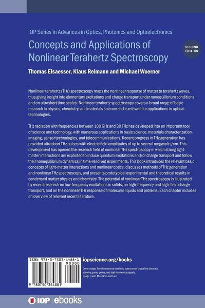 Produktbild: Concepts and Applications of Nonlinear Terahertz Spectroscopy (Second Edition)