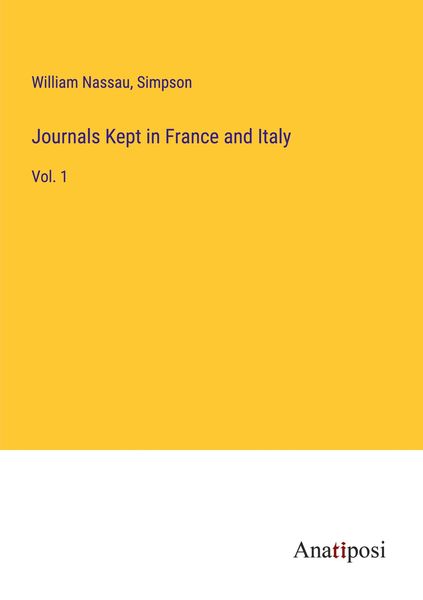 Produktbild: Journals Kept in France and Italy