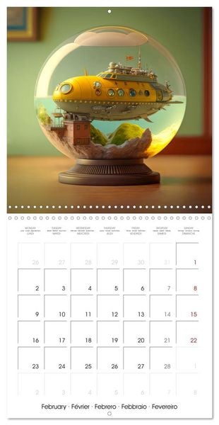 Produktbild: Small world in the glas sphere (Wall Calendar 2026 12 &times; 12 Inch) CALVENDO 12 Month Wall Calendar