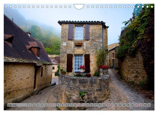 Produktbild: La beaut&eacute; de la Dordogne &ndash; Ancienne et mystique (Calendrier mural 2026 DIN A4 vertical), CALVENDO calendrier mensuel