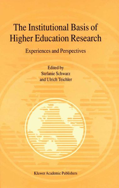 Produktbild: The Institutional Basis of Higher Education Research