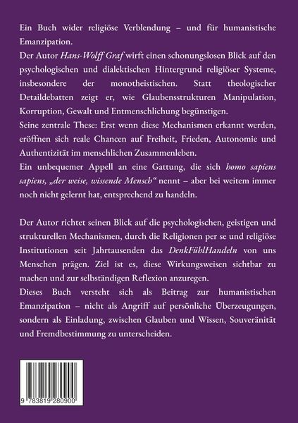 Produktbild: Humanistische Emanzipation versus Religionen und andere Ideologien