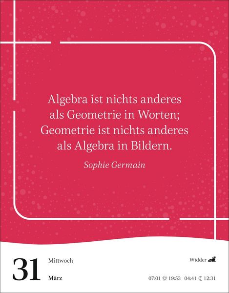 Produktbild: Starke Worte von starken Frauen Tagesabrei&szlig;kalender 2027