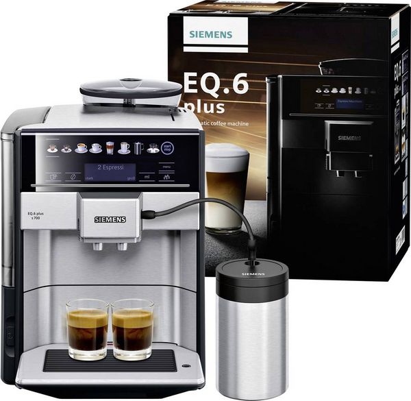 Produktbild: Siemens Hausger&auml;te EQ 6 plus S700 TE657M03DE Kaffeevollautomat Edelstahl