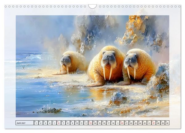 Produktbild: K&uuml;stenleben. Zauberhafte Tiere am Meer (Wandkalender 2027 DIN A3 quer), CALVENDO Monatskalender