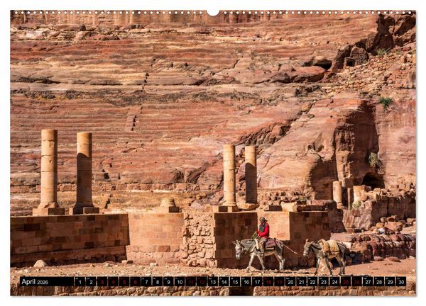 Produktbild: Petra - Jordanien (Wandkalender 2026 DIN A2 quer), CALVENDO Monatskalender