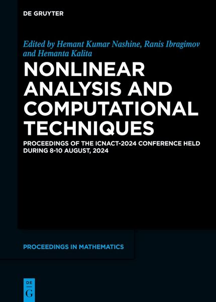 Produktbild: Nonlinear Analysis and Computational Techniques