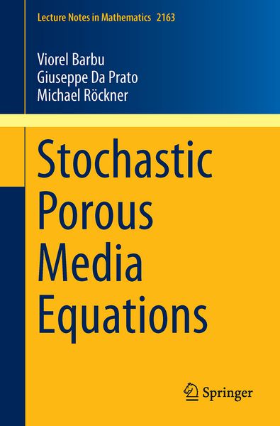 Produktbild: Stochastic Porous Media Equations