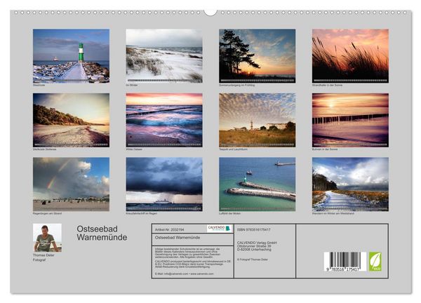 Produktbild: Ostseebad Warnem&uuml;nde (hochwertiger Premium Wandkalender 2026 DIN A2 quer), Kunstdruck in Hochglanz
