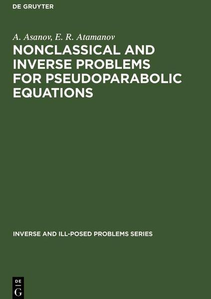 Produktbild: Nonclassical and Inverse Problems for Pseudoparabolic Equations