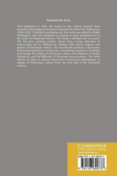 Produktbild: Essays in Polynesian Ethnology