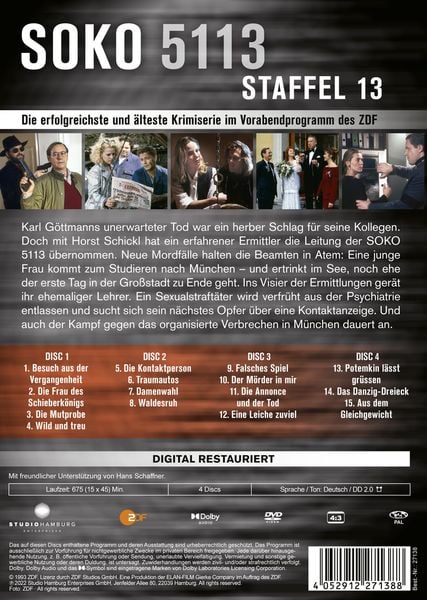 Produktbild: Soko 5113 - Staffel 13 [4 DVDs]