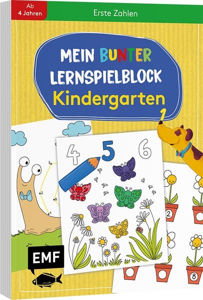Mein bunter Lernspielblock – Kindergarten: Erste Zahlen, Taschenbuch von , Edition Michael Fischer / EMF Verlag, 978-3-7459-0916-6