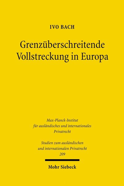 Produktbild: Grenz&uuml;berschreitende Vollstreckung in Europa