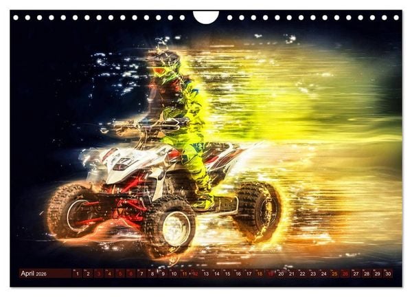 Produktbild: Quad grenzenlos (Wandkalender 2026 DIN A4 quer), CALVENDO Monatskalender