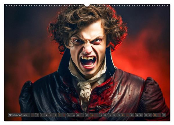 Produktbild: Vampire - Kreaturen der Nacht (Wandkalender 2026 DIN A2 quer), CALVENDO Monatskalender