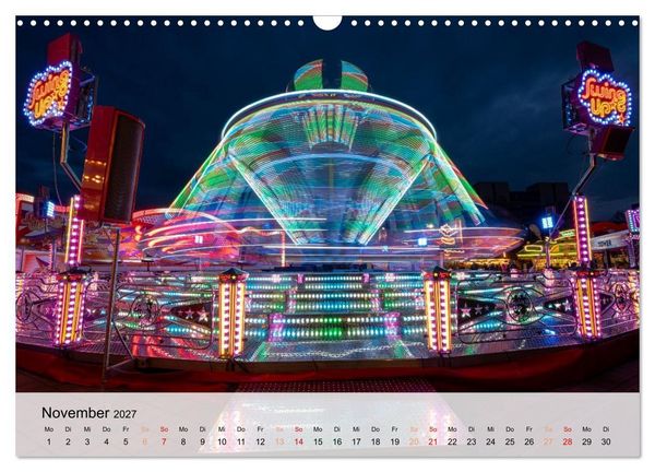 Produktbild: Lichterzauber auf dem Hamburger Dom (Wandkalender 2027 DIN A3 quer), CALVENDO Monatskalender