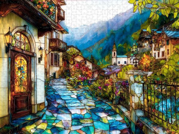Produktbild: CALVENDO Puzzle Es wird Herbst in den Bergen | 1000 Teile Lege-Gr&ouml;&szlig;e 64x48cm Foto-Puzzle f&uuml;r gl&uuml;ckliche Stunden
