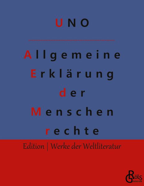 Produktbild: Allgemeine Erkl&auml;rung der Menschenrechte