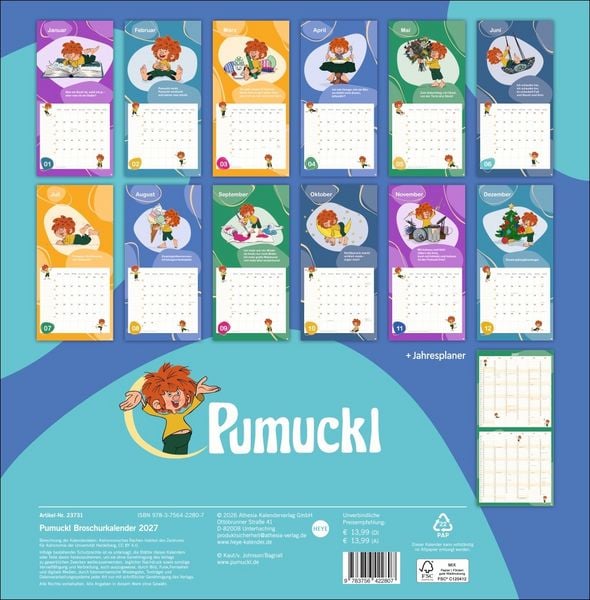 Produktbild: Pumuckl Broschurkalender 2027