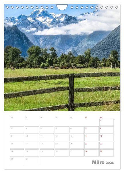Produktbild: Kalenderplaner g'day Neuseeland 2026 (Wandkalender 2026 DIN A4 hoch), CALVENDO Monatskalender