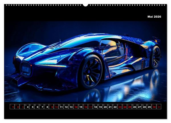 Produktbild: Surreale Cyber Cars (Wandkalender 2026 DIN A2 quer), CALVENDO Monatskalender
