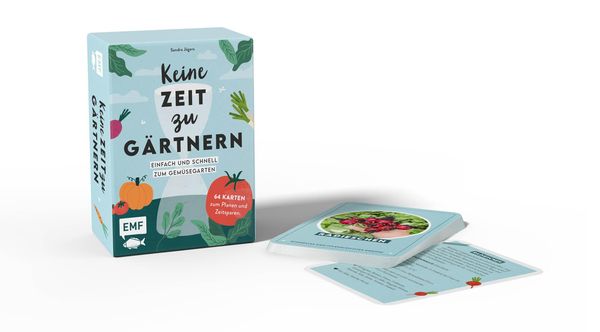 Produktbild: Kartenset: Keine Zeit zu g&auml;rtnern &ndash; 64 Karten &ndash; Einfach und schnell zum Gem&uuml;segarten