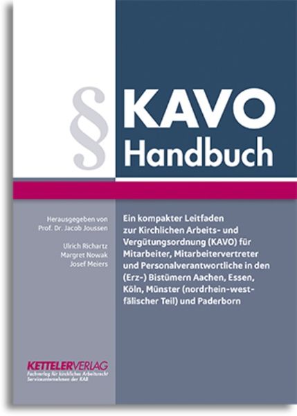 KAVO Handbuch, Paperback von Ulrich Richartz,Marget Nowak,Josef Meiers, Ketteler-Verlag, 978-3-944427-20-1
