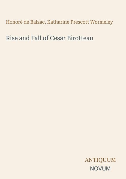 Produktbild: Rise and Fall of Cesar Birotteau