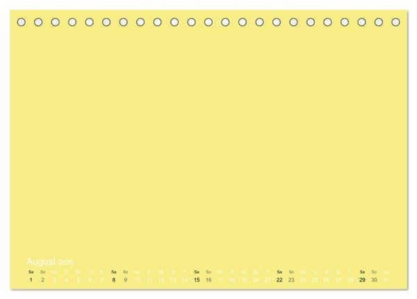 Produktbild: Bastelkalender - Gelb (Tischkalender 2026 DIN A5 quer), CALVENDO Monatskalender