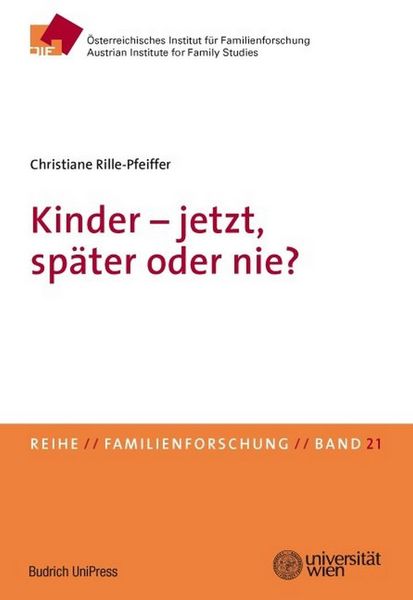 Produktbild: Kinder - jetzt, sp&auml;ter oder nie?