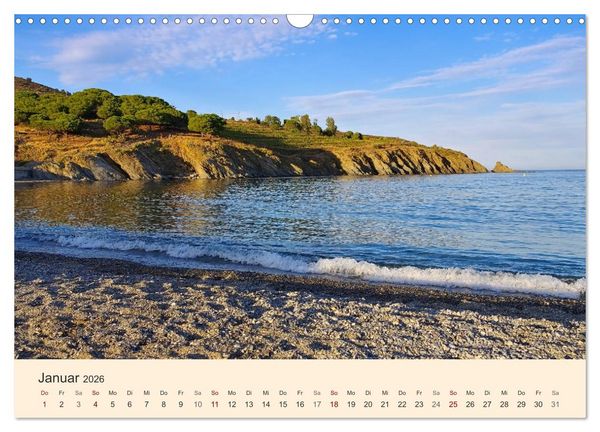 Produktbild: Cote Vermeille - Wo die Pyren&auml;en das Meer k&uuml;ssen (Wandkalender 2026 DIN A3 quer), CALVENDO Monatskalender