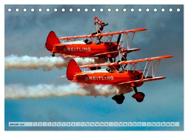 Produktbild: Flugschau - frei sein (Tischkalender 2026 DIN A5 quer), CALVENDO Monatskalender