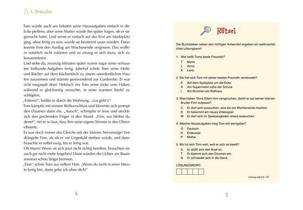 Produktbild: Drei Weihnachtsdetektive sind nicht zu bremsen. Ein Krimi-Adventskalender mit 24 R&auml;tseln