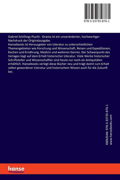 Produktbild: Gabriel Schillings Flucht