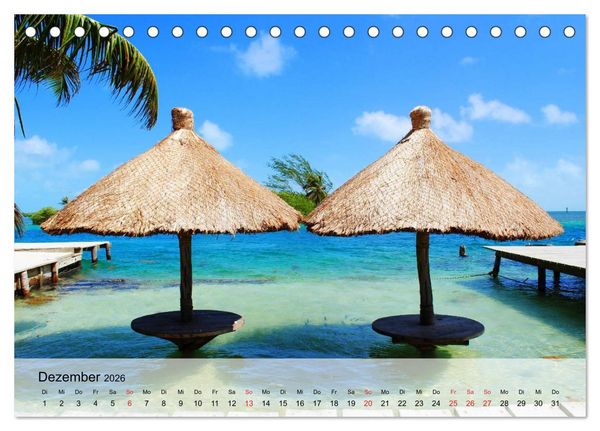 Produktbild: Belize. Karibik-Perle Caye Caulker (Tischkalender 2026 DIN A5 quer), CALVENDO Monatskalender