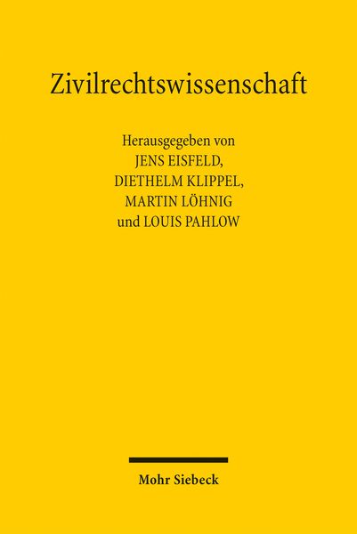 Produktbild: Zivilrechtswissenschaft