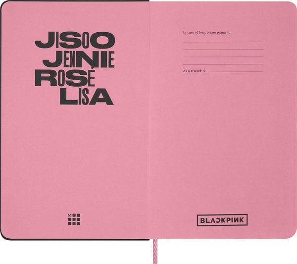 Produktbild: Moleskine X Blackpink Skizzenbuch Bundle mit 5 bunten Graphitstiften, mit Box