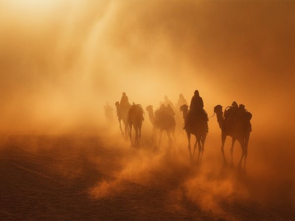 CALVENDO Puzzle Tanz der Wüste, vergängliche Formen, ewige Kraft | 1000 Teile Lege-Größe 64x48cm Foto-Puzzle für glückliche Stunden