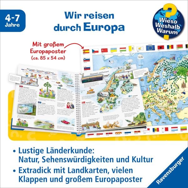 Produktbild: Wieso? Weshalb? Warum? Sonderband - Mein erster Europa-Atlas