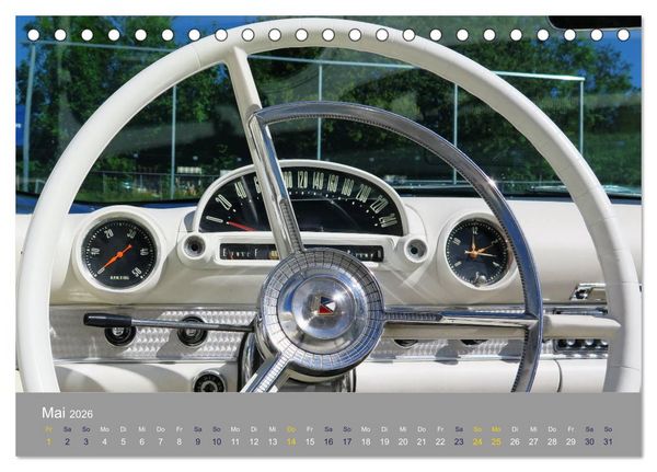 Produktbild: US-Strassenkreuzer (Tischkalender 2026 DIN A5 quer), CALVENDO Monatskalender