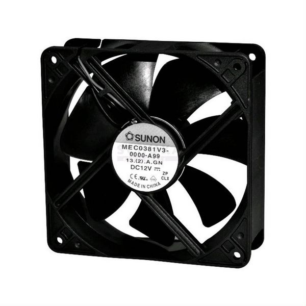 Produktbild: Sunon MEC0381V2-A99 Axiall&uuml;fter 12 V/DC 197.03 m&sup3;/h (L x B x H) 120 x 120 x 38mm