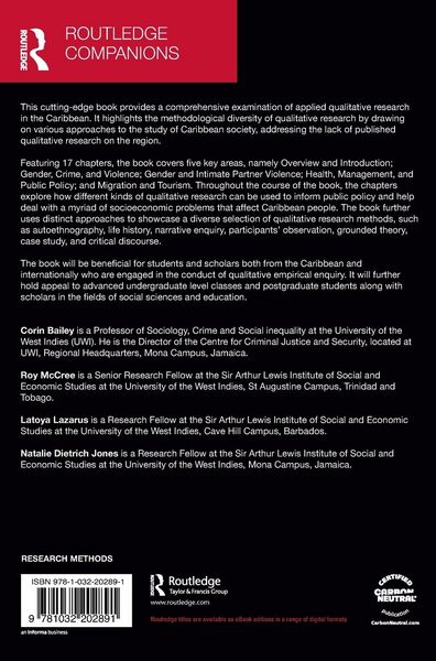 Produktbild: The Routledge Companion to Applied Qualitative Research in the Caribbean