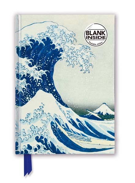 Premium Notizbuch Blank DIN A5: Katsushika Hokusai, Die große Welle