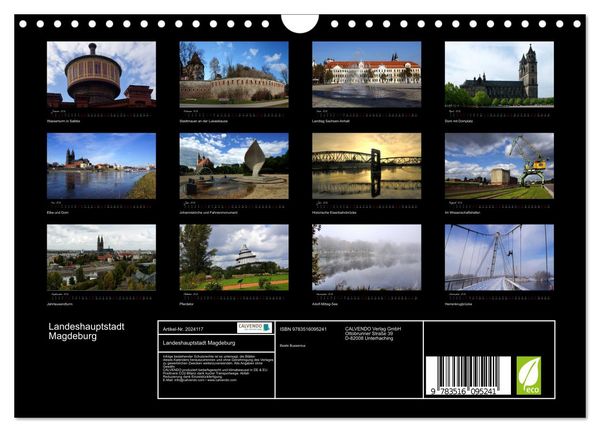 Produktbild: Landeshauptstadt Magdeburg (Wandkalender 2026 DIN A4 quer), CALVENDO Monatskalender