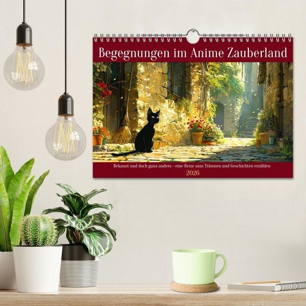 Produktbild: Begegnungen im Anime Zauberland (Wandkalender 2026 DIN A4 quer), CALVENDO Monatskalender
