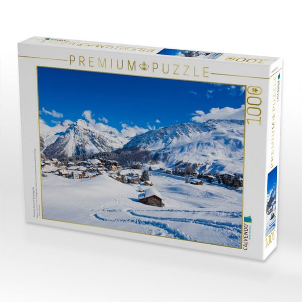 Produktbild: CALVENDO Puzzle Ferienort Arosa im Schanfigg Tal | 1000 Teile Lege-Gr&ouml;&szlig;e 64x48cm Foto-Puzzle f&uuml;r gl&uuml;ckliche Stunden